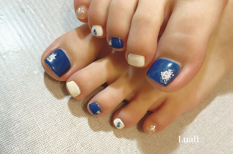 夏フットネイル